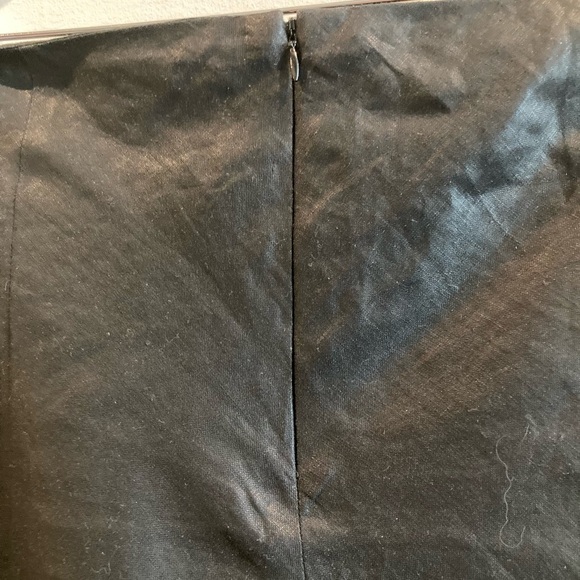 ALEXANDRA BARTLETT Sz 8 100% Linen Lined Trumpet Style Midi Skirt - Picture 6 of 9